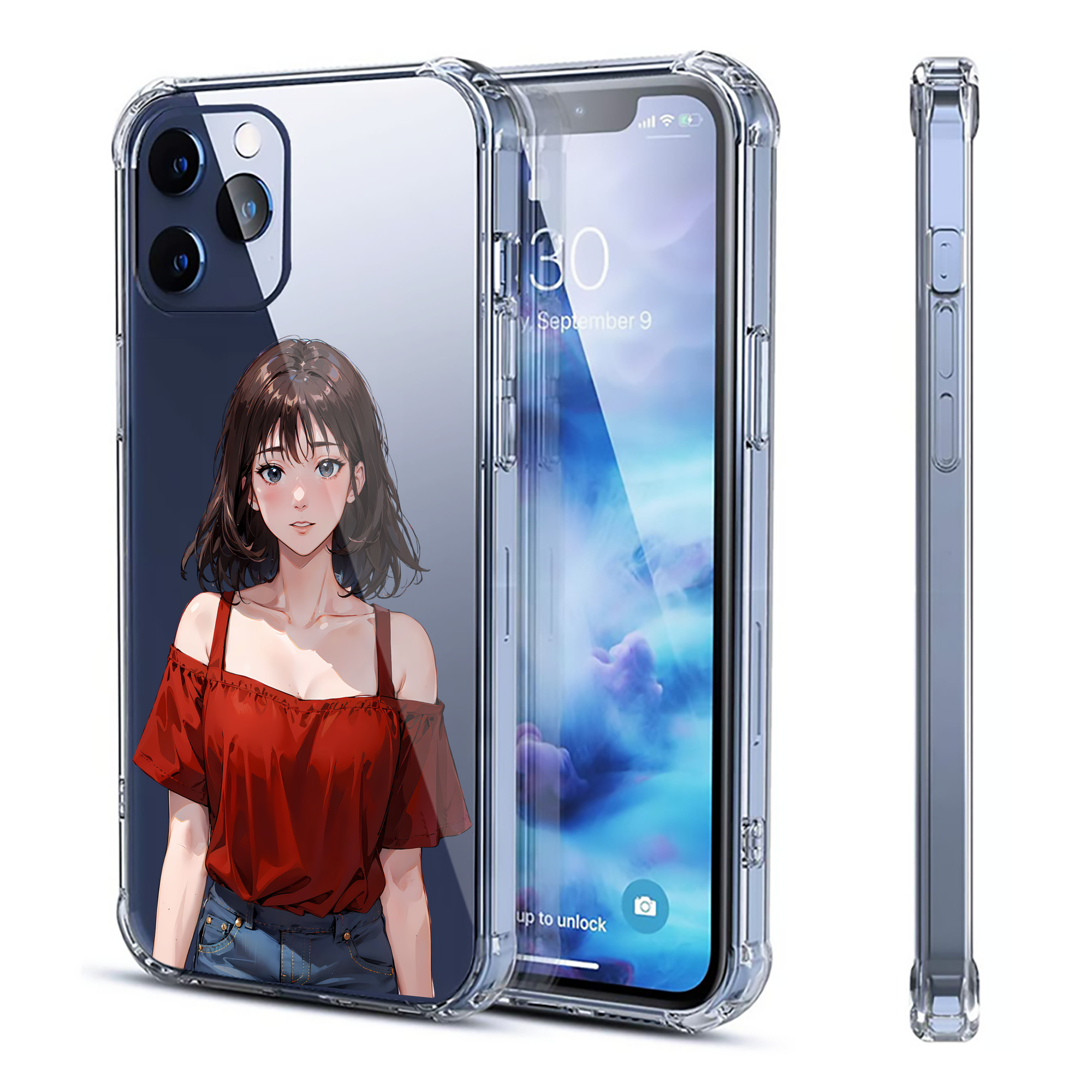 （画像用） SLAM DUNK／スラムダンク 【iPhone 12シリーズ対応】透明スマホケース（クリアソフトケース）